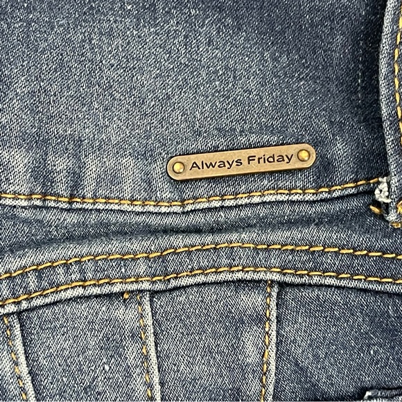 Always Friday Women Dark Wash High Waist Curve Enhancing Denim Jean Pant Size 5 - Picture 5 of 9